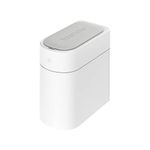 Townew T3 Slim Self-Sealing & Self-Changing 3 Gal Trash Can | Waterproof Automatic Open Lid Motion Sensor Garbage Bin | Smart Home Bathroom Electric Trash Cans - White x1 Refill Ring (Up to 20 Bags)