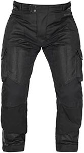 Tourmaster Men's Ridgecrest Motorcycle Pants, Black, Medium