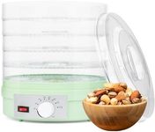 YOPOWER Multi-layer Electric Food Dehydrator | 5-Layer Removable Tray Fruit Dryer | Adjustable Temperature Dryer Machine Oven | Quickly Makes Healthy Dried Fruit Snacks Green