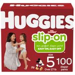 Huggies Little Movers Slip-On Diaper Pants, Size 5, 100 Count