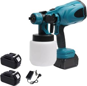 OWEITE 800ML Cordless Electric Spray Gun Airbrush High Power Paint Sprayer with 2 Battery
