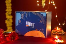 Fit & Flex Healthy Diwali Gift Box, Assorted Pack of Premium Snacks (Granola, Muesli, Chocolates & Namkeen) | As Seen on Shark Tank India | Pack of 8