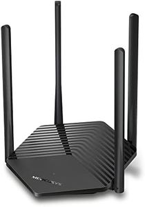 Mercusys AX1500 Wi-Fi 6 Router, Dual-Band, Wired/ Wireless, OFDMA, MU-MIMO, 4 High-Gain Antennas, Gigabit Ports, Smart Connect, WPA3 Security, Power Saving, Parental Control, Guest Network (MR60X)