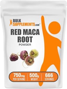 BulkSupplements.com Red Maca Powder - Maca Supplement. Red Maca Powder for Women & Men, Red Maca Root Powder - Vegan & Gluten Free, 750mg per Serving, 500g (1.1 lbs) (Pack of 1)