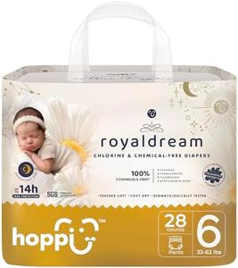 Pull Up Style Diapers, Size 6, Pull-On Training Pants Baby Diaper with 360° Waistband | Ultra Absorbent Overnight Protection | Hypoallergenic for Sensitive Skin | 33+ lbs, 28 Count