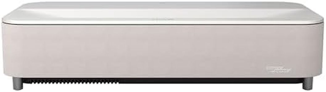 Epson Lifestudio Grand Plus Ultra Short Throw Laser Projector, 4,000 Lumens of Color and White Brightness, 4K Display Technology, Sound by Bose and Built-In Google TV, 3-Chip 3LCD Technology — White