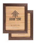 Wood Side Orbis Rustic Wooden Photo Frame 8.5 x 11 cm 8.5 x 11 cm Brown Wenge