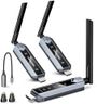 VENTION Wireless HDMI Transmitter and Receiver 656FT with LED Screen, Up to 6 RXs, Heat-Control, Plug & Play Wireless HDMI Extender Kit 4K Decode to Monitor from PC/Projector/TV Box(1TX+2RX)