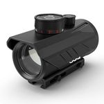 UUQ Tactical 1x30mm Reflex Green/Red/Blue 3 MOA Dot Sight with Dichroic Multi-Layer Coating, High Light Transmission Optic Lens, Dual Wide Rifle Scope,Fits 11/20mm Rail Mount