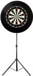 Winmau Diamond Plus Dartboard - Black Dartboard Surround - Darts Stand - Dart Home Kit