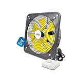 HAVAI BLDC Exhaust Fan | Power : 10W - 120W | Speed: 450-2800 RPM | Air Volume: 200-3600 M?/H | 1-Year Warranty | Stepless Speed Control | Metal Frame Included | Soundless (12-Inch Blade),Yellow
