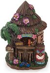 VP Home Tiki Hut Solar Light for Home and Outdoor Decor, Tiki Hut Solar Powered Flickering LED Garden Light Backyard Tiki Hut Backyard Decoration Tiki Hut Solar Powered LED Garden Light