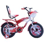 RAW Bicycles Sports Gigi - 14T BMX Single Speed Cycle for Kids 3-5 Years | Red & White | Tubeless Tyres | Easy Assembly