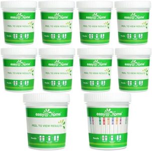 Easy@Home Drug Test Cup: Multi-Drug Test Cup for Testing 14 Drug Metabolites in Human Urine-AMP, BUP, BAR, BZO, COC, MET, MDMA, OPI2000, MTD, OXY, PCP, PPX, TCA, THC50-10pack#ECDOA-1144A3