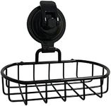 iRomic Suction Cup Soap Dish,Black.