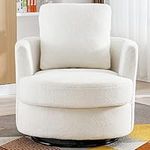 ODUWA Swivel Barrel Chair,31.9" W M