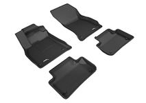 3D MAXpider Custom Fit Kagu Floor Mat (Black) Compatible with Audi Q5/SQ5 2018-2024 / Q5/SQ5 SPORTBACK 2022-2024 / Q5 PHEV 2021-2024 - Full Set