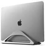 HumanCentric Vertical Laptop Stand for Desks (Space Gray) | Adjustable Holder to Dock Apple MacBook, MacBook Pro, and Other Laptops to Organize Work & Home Office