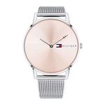 Tommy Hilfiger Stainless Steel Analog Pink Dial Women's Watch-Th1781970, Band Color:Silver