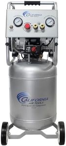 California Air Tools 10020CAD 2.0 HP Ultra Quiet and Oil-Free Air Compressor, 10 Gallon Steel Tank with Wheels, 70 dBA Noise Level, Auto Drain Valve