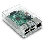 SB COMPONENTS Case for Raspberry Pi Case 3 B+, 3, Case 2B Protective Case Cover For Raspberry Pi 3 - Great for XBMC users (Clear Transparent Case)