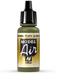 Vallejo VAL71411 Model Air 17ml-A-19F Grass Green