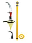 FESTEL Skytuch 7-21ft FRP Telescopic | Pole with Coconut plucker+Fruit Picking | Basket + Pruning Saw