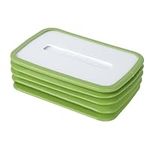 Universal Foldable Creative Car Tissue Box Washable Soft Drop-Resistant Tissue Box Durable Rectangular Car Napkin Holder For Living Room, Dining Room, Office, Bedroom, Etc. (Green)