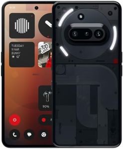 Nothing Phone (3a) 256 GB - mobile phone with 32 MP front camera, 30x ultra zoom, 50W fast charging and 6.77" FHD+ flexible AMOLED display - Black