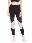 Clovia Women's Snug Fit Active Ankle Length Tights (AB0109P13_Black_L)