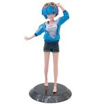 BOENJOY Gifts- Re:Zero Rem Action Figure | Anime Doll | 1 Action Figurine | Manga Action Figure Collection| 15 CM, Blue Jacket Q Posket