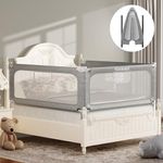 MHOMER Bed Rail for Toddlers, 2 Min