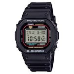 Casio DW-5600RL-1ER G-Shock Digital Quartz Watch with Plastic Strap, Stopwatch, Countdown Timer, Alarm, Day-Date Calendar, 200 Metres Water Resistance, Black/White