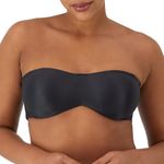 Lilyette by Bali Women's Tailored Strapless Minimzer Bra, Black, 34D