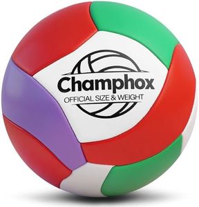 Champhox Soft Volleyball Ball Official Size 5, 2026 for New Season, Volley Ball for Girls Boys Teens Youth Beginners Team Training Durable for Outdoor Indoor Practice