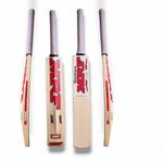 RAVAS mrf Cricket bat Kashmir Willow Cricket bat Full Cane Leather bat for Leathe Cricket Ball with Strong bat Grip, mrf bat and bat Cover is Also provided.