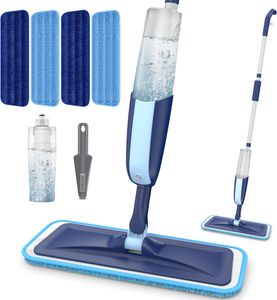MANGOTIME Microfiber Spray Mop – Floor Cleaning with Refillable Bottle
