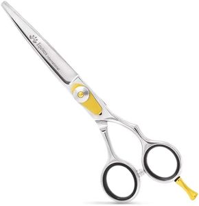 Equinox Professional Razor Edge Hair Cutting Scissors/Shears - (6.5") Finger Inserts and Adjustment Tension Screw, 100% Stainless Steel, Great For Salons, Barber-Shops, and Hair Enthusiasts