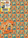 Minions Wrapping Paper 4 Sheets 4 Tags Despicable Me Sheet Size 70cmx50cm Official Product Responsibly Resourced