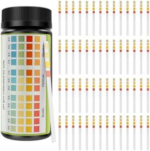 100 Pack Soil PH Test Strips (3.5-9.0 Range) Practical Easy to Use Strip Soil pH Test Kit Accurate Gardening Lawn Test Tool Set for Lawn Grass