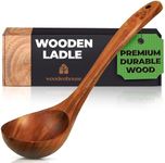 Wooden Ladle for Cooking, Soup Spoo