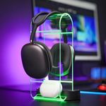 Acrylic RGB Headphone Stand w/USB P