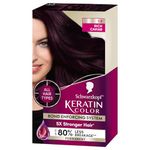 Schwarzkopf Keratin Color Permanent Hair Color Cream, 1.9 Rich Caviar(Packaging May Vary), Pack of 1