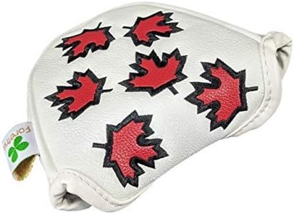 Foretra – Canada Maple Leaf - Golf Putter Headcover Quality PU Leather Magnetic Closure for Mallet Style Putters Scotty Cameron Odyssey Taylormade Ping