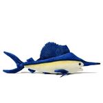 Simulation Swordfish Plush-Sailfish Stuffed Animals-Marlin Deep Sea Plushie-Lifelike Gift Toy Fish Doll for Kids 18 Inches Long