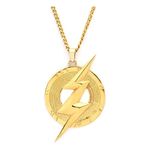 DC Comics The Flash Chest Plate Steel Necklace | 22 Inch Chain