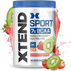 Scivation Xtend Hydrasport BCAA Powder, Branched Chain Amino Acids, BCAAs, Zero Sugar Electrolyte Drink Powder + Hydration, Strawberry Kiwi, 30 Servings