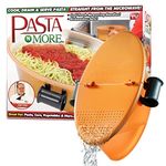 Pasta N More Microwave Cooker with Strainer, All in 1 Microwave Pasta Cooker, Microwave Rice Cooker and Microwave Egg Cooker for Quick Cooking, Nonstick, Dishwasher Safe, 100% Toxin Free As Seen on Tv.....