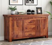 GADWAL FURNITURE Solid Sheesham Wood Wooden Chest of Drawers with Drawer Storage | Multipurpose Storage Cabinet Rack for Bedroom Home Living Room (Boho, Honey Finish)