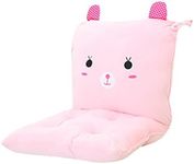 Chezmax Joint Detachable Rocking Rolling Rotary Swivel Revolving Chair Seat Back Cushion Set with Ties for Wheelchair Pink Rabbit